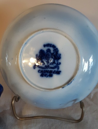 Flow Blue CASHMERE Trio-Plate, Cup & Saucer - Picture 6 of 9