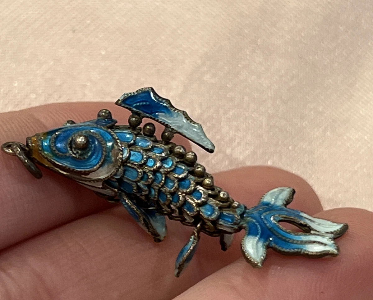 Articulated koi fish pendant discount