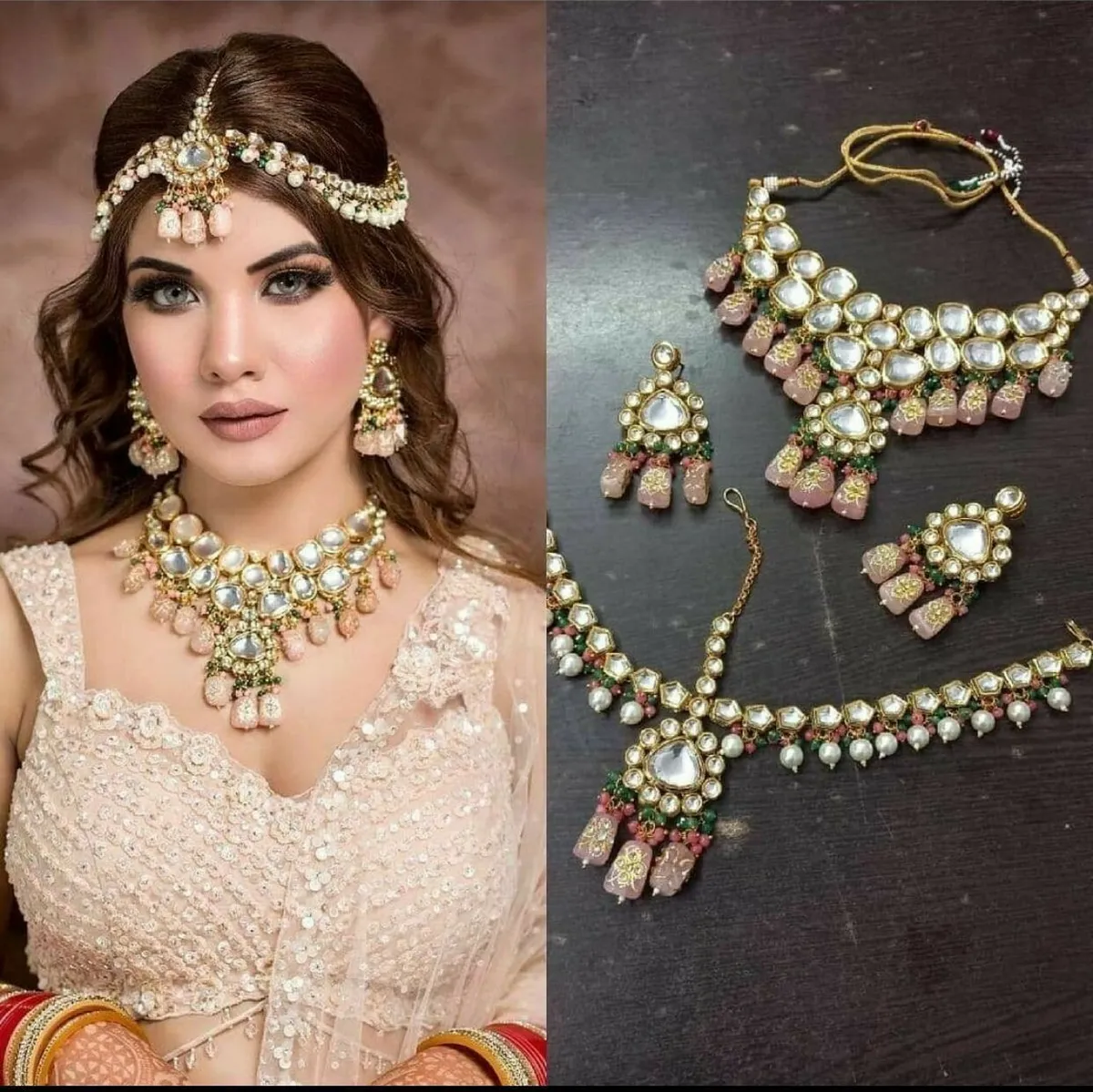 Pearl Kundan choker Necklace /Indian choker/ Fine Kundan Choker/ India |  Erajewels