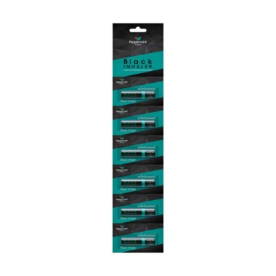 Peppermint Field Black Nasal Inhaler Menthol Relieve Congestion Cool Dizzy Aroma
