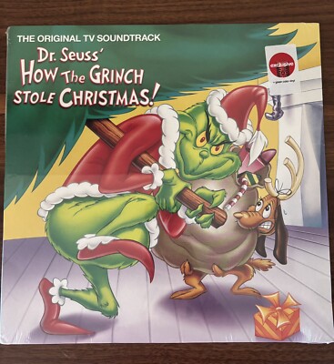 Dr Seuss How The Grinch Stole Christmas Green Colored Vinyl LP NEW Sealed