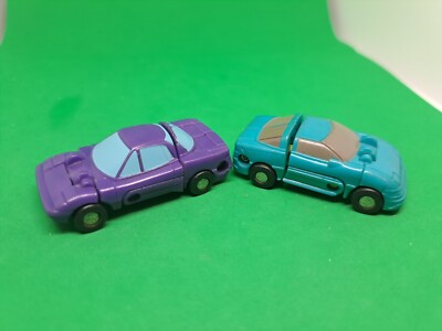 Transformers G1 Road Hugger figure MICROMASTER Sports Car Patrol & Throttlebot