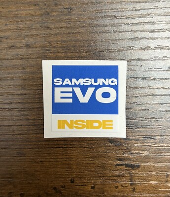 1x Samsung Evo Inside Desktop / Laptop Computer PC sticker label (NEW)