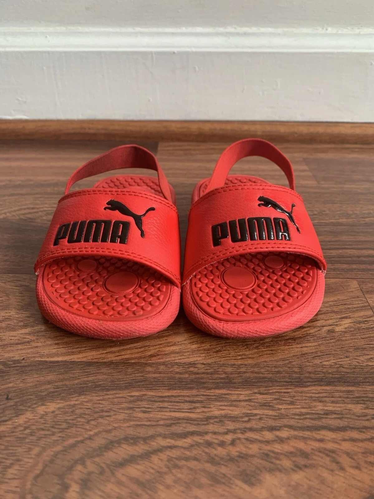 Rosso Puma Slides per bambini taglia 6