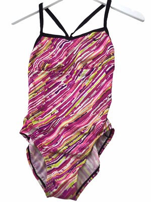 Nike Swimsuit Swimwear Swim One Piece Pink/purple Print Cute