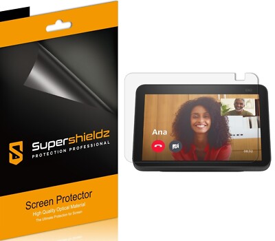 3X Supershieldz Clear Screen Protector for Amazon Echo Show 8 (2nd Gen, 2021)