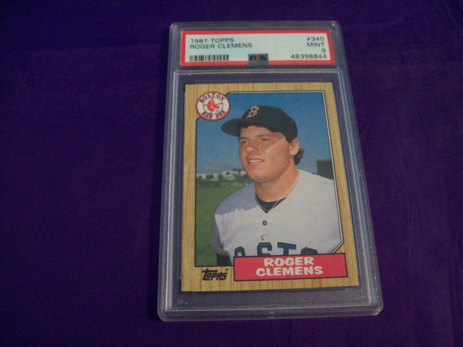 1987 TOPPS #340 ROGER CLEMENS PSA 9