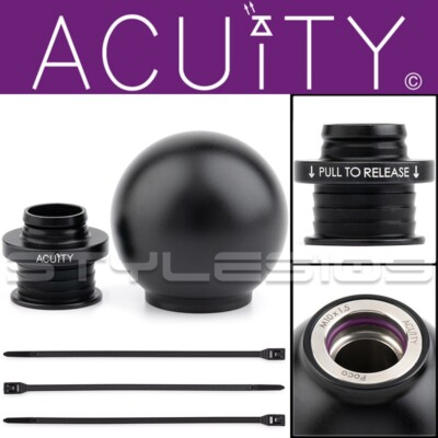 ACUITY POCO Low-Profile Ball Shift Knob For Honda Civic Accord Acura RSX BLACK