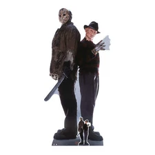 Freddy vs Jason Official Lifesize Double Cardboard Cutout with FREE Mini Standup