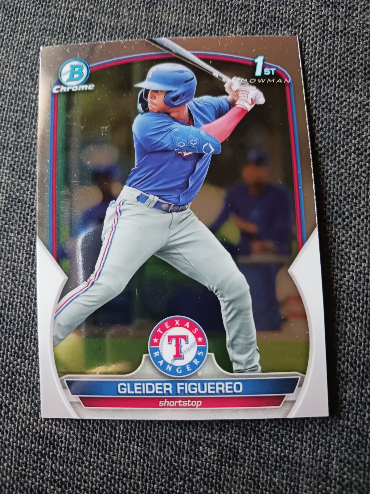 2023 Bowman Chrome Prospects #BCP-59 Gleider Figuereo Texas Rangers