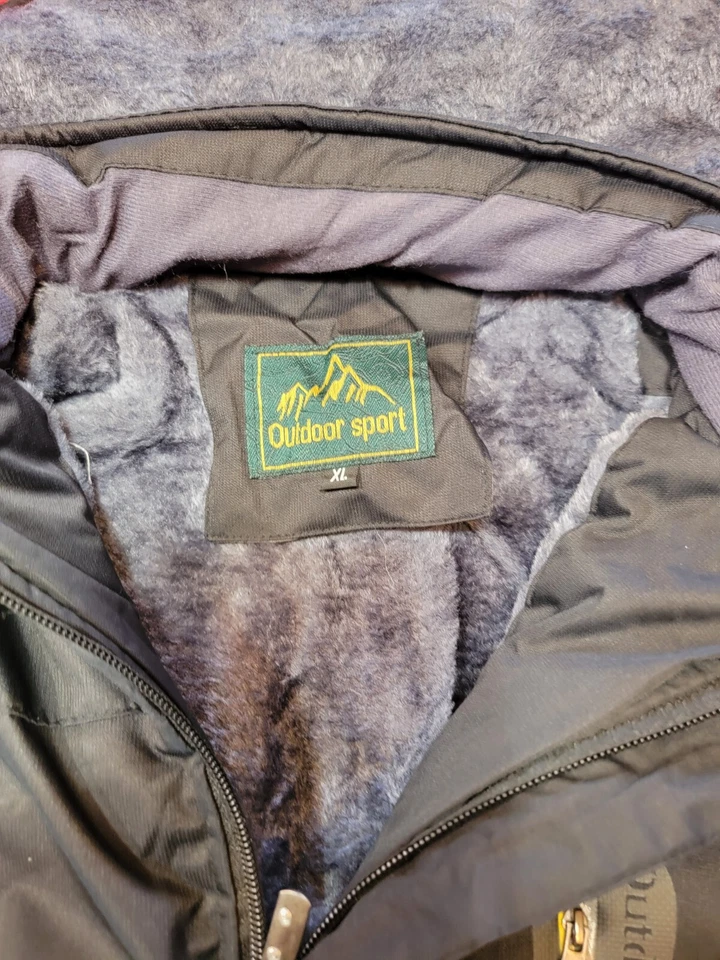 Men's Waterproof Ski Jacket Winter Warm Jackets Snow Thermal Fleece Work Coat XL - Image 3 of 4