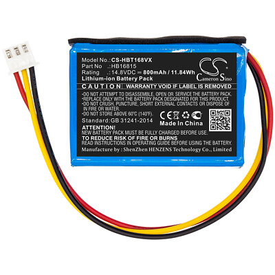BATTERIE 14.8V 800mAh Type HB16815 For HOBOT 168 188 198 268 288 298 368 388