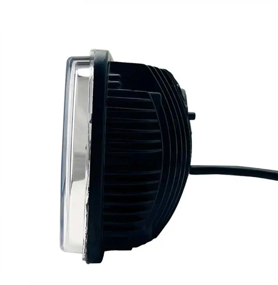 Прямоугольная герметичная хромированная светодиодная фара дальнего/ближнего света 5x7 дюймов - Изображение 4 из 4