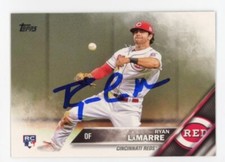 SIGNED BASEBALL CARD AUTO TOPPS 2016 CINCINNATI REDS RYAN LAMARRE #221 ROOKIE RC