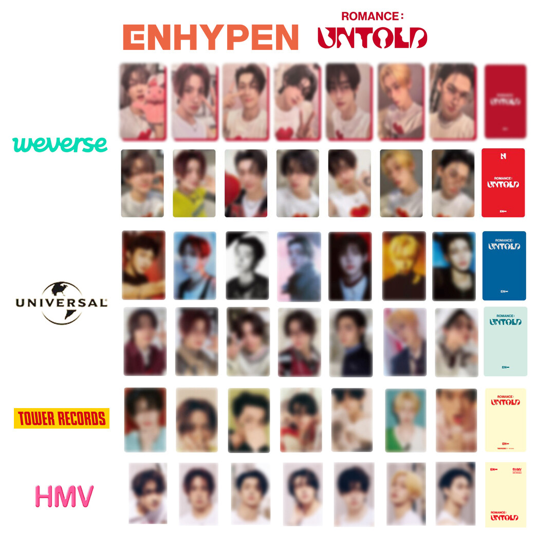 ENHYPEN ROMANCE : UNTOLD ENGENE JAPAN Weverse UMS TOWER ENHYPEN ROMANCE : UNTOLD ENGENE JAPAN Weverse UMS TOWER