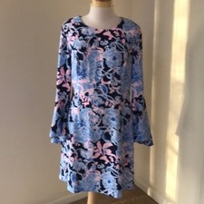 NWT Lilly Pulitzer Size 10 Kayla stretch Bright Navy Amore Please Dress