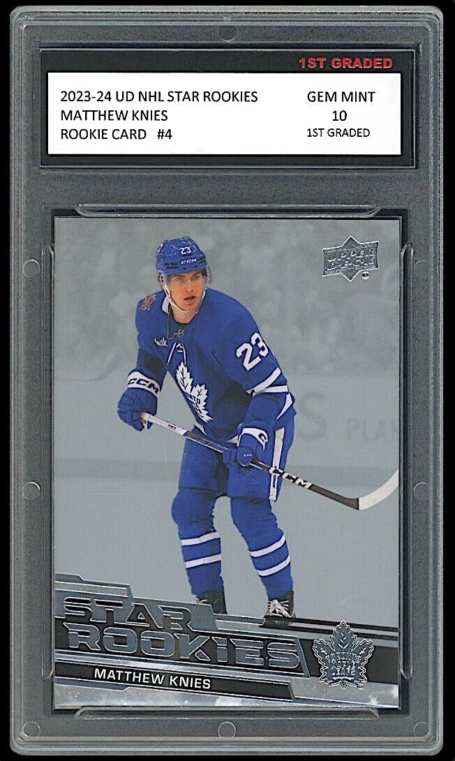 Matthew Knies 2023-24 Upper Deck NHL Star Rookies 1st Graded 10 Rookie Card #4