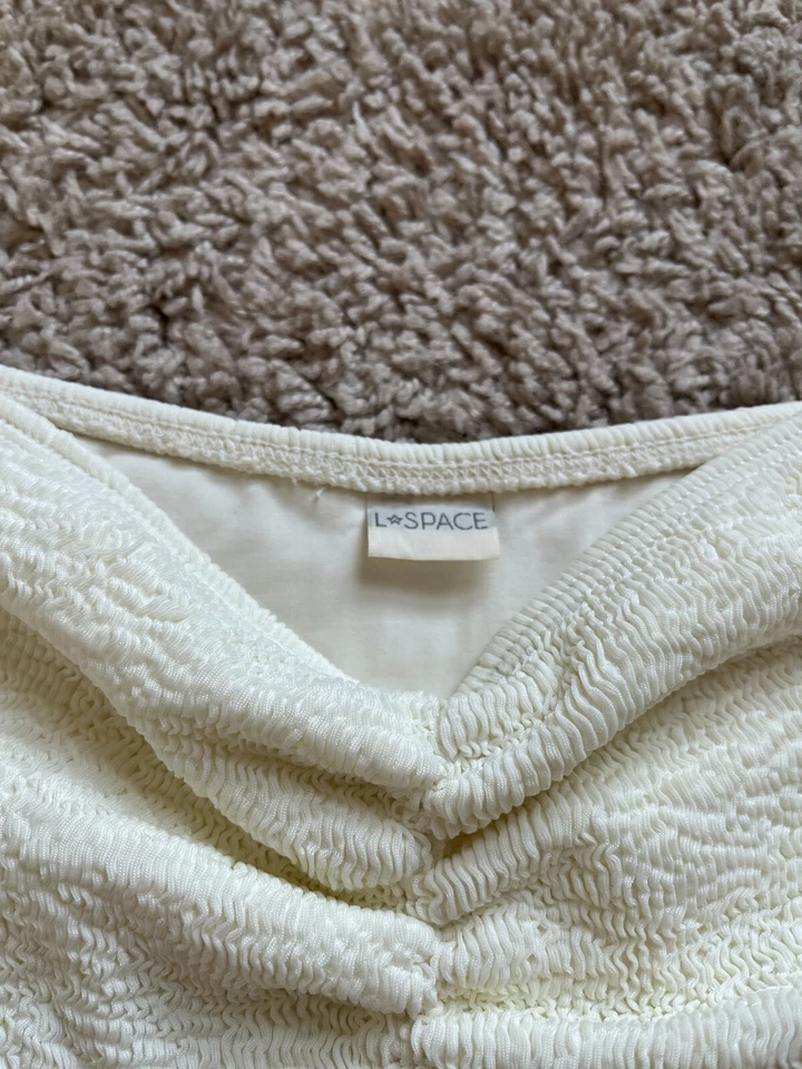 Conjunto de bikini de 2 piezas L*Space Ziggy Top + parte inferior de lirio en crema talla XS Foto 4 de 4