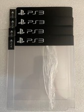 4x Protectors Plastic Slip Cover for PS3 Steelbook Case Sleeve Olny