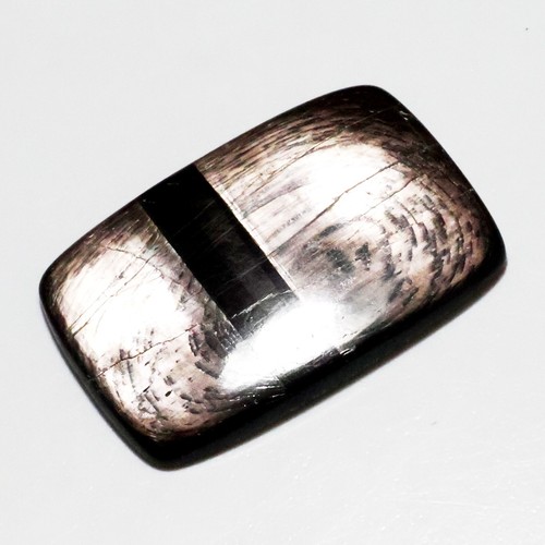 Pietra Preziosa Cabochon Fantasia 100% Argento Naturale Fuoco Magica Ipersteno Rettangolo - Foto 3 di 10