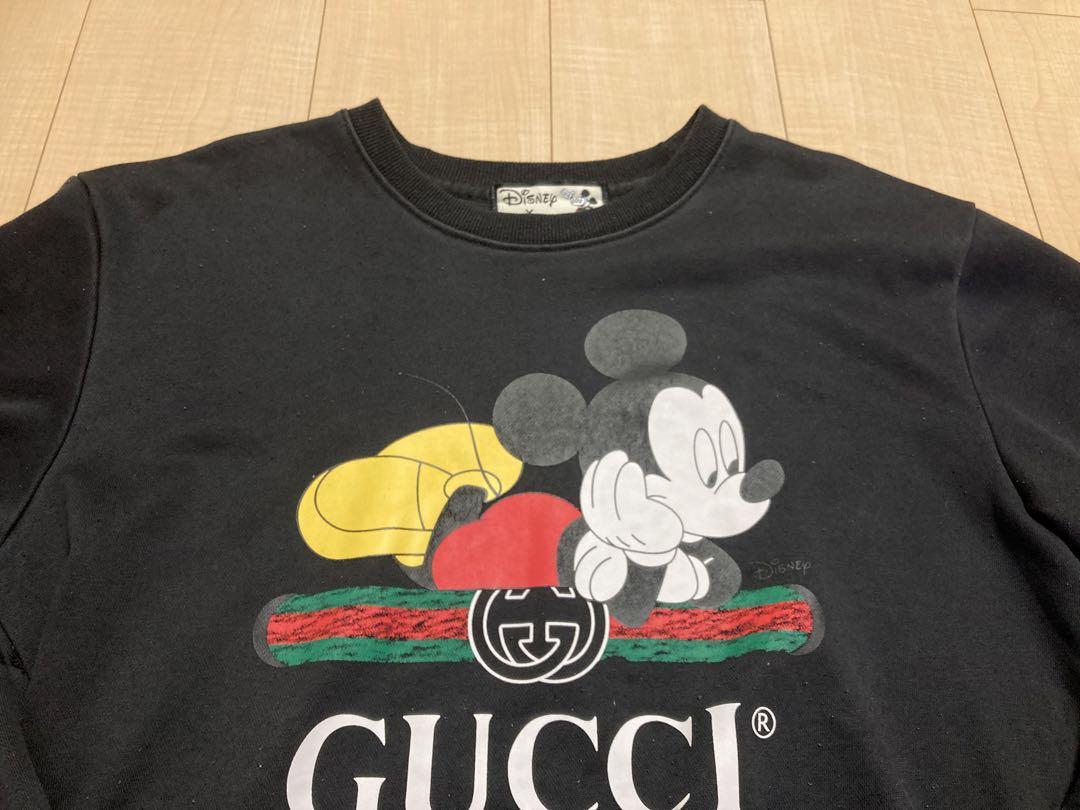 GUCCI Mickey Mouse sweatshirt black logo pullover size S GUCCI Mickey Mouse sweatshirt black logo pullover size S