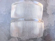 4 Combs Crystal Rounded Back Hair Comb 41/2" Made in USA by Good Hair Days 213