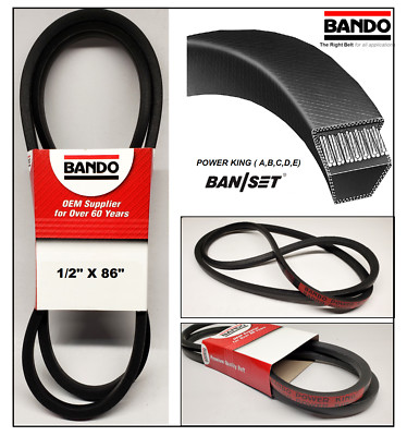 BANDO REPLACEMENT BELT 1/2''x86'' FOR Cub Cadet 754-3018, 754-3027, 954-3005