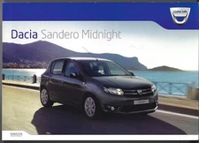 Dacia Sandero Midnight Limited Edition 2014-2015 UK Market Brochure TCe & dCi