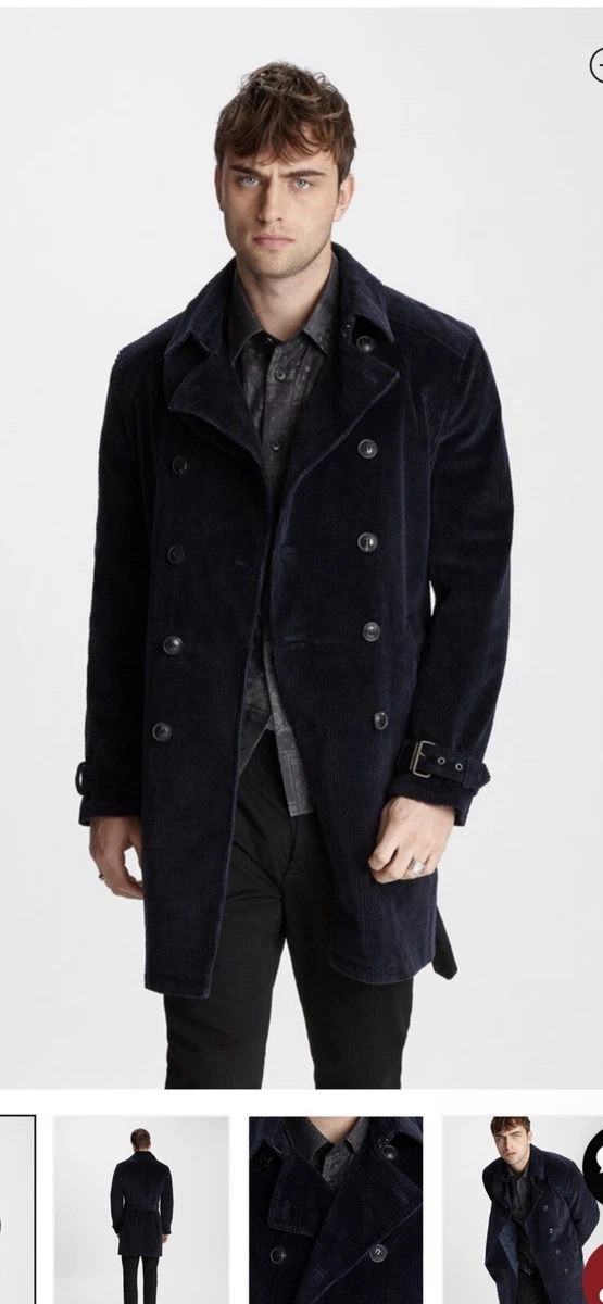 John Varvatos Corduroy Trench Coat 52 42. 1698 eBay