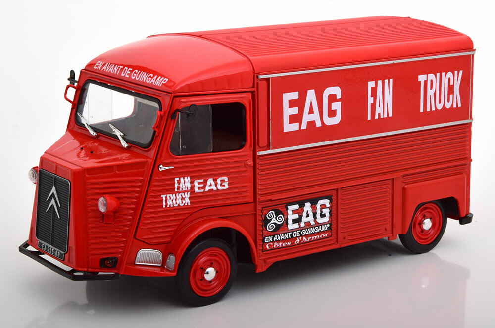 Citroën Type HY Eagle Fan Truck 1969 rouge Solido S1850030 : Camion miniature de collection 1:18