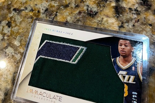 Trey Burke Immaculate 1/1 Logo Jersey RC Patch Jumbo JAZZ Logo Relic Rookie /99 - Picture 7 of 10