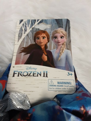Disney Frozen II 3-Pack Hair Scrunchies (Blue, Silver & Frozen II Print) BNWT! - Picture 2 of 3