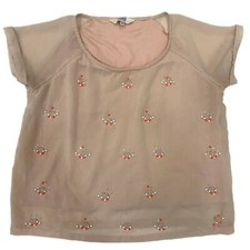 Ladies T-Shirt Blouse Round Neck Casual Sleeve Women Sexy Floral Tops Tunic Size