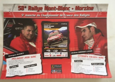 Affiche Originale Rallye Mont Blanc 2006 - Sports Automobiles, Collection