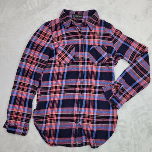Derek Heart Womens Flannel Shirt Sz 