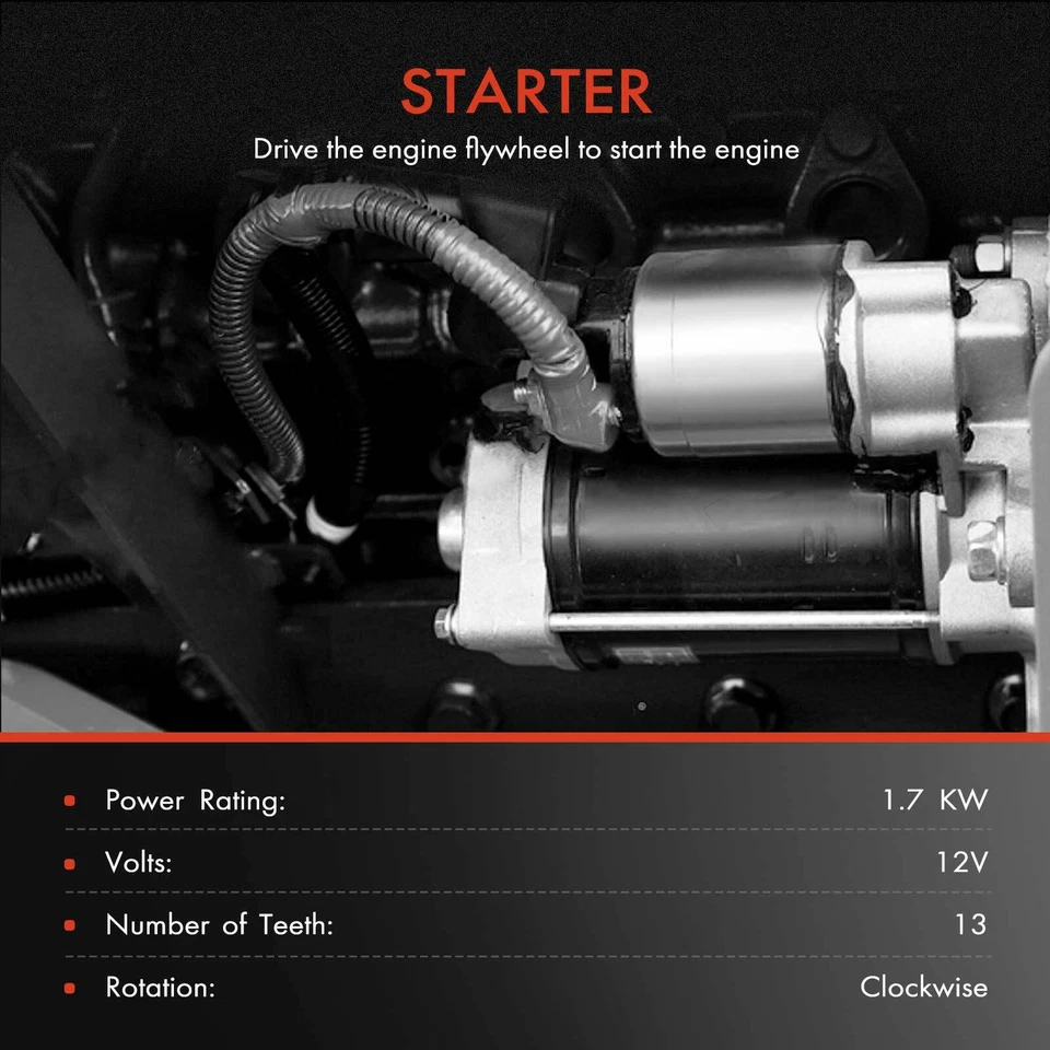 Motor De Arranque Para BMW 335i 435i 535i 640i 740i M2 M3 M4 X3 X4 X5 X6 1.7KW CW 13T Foto 2 de 4