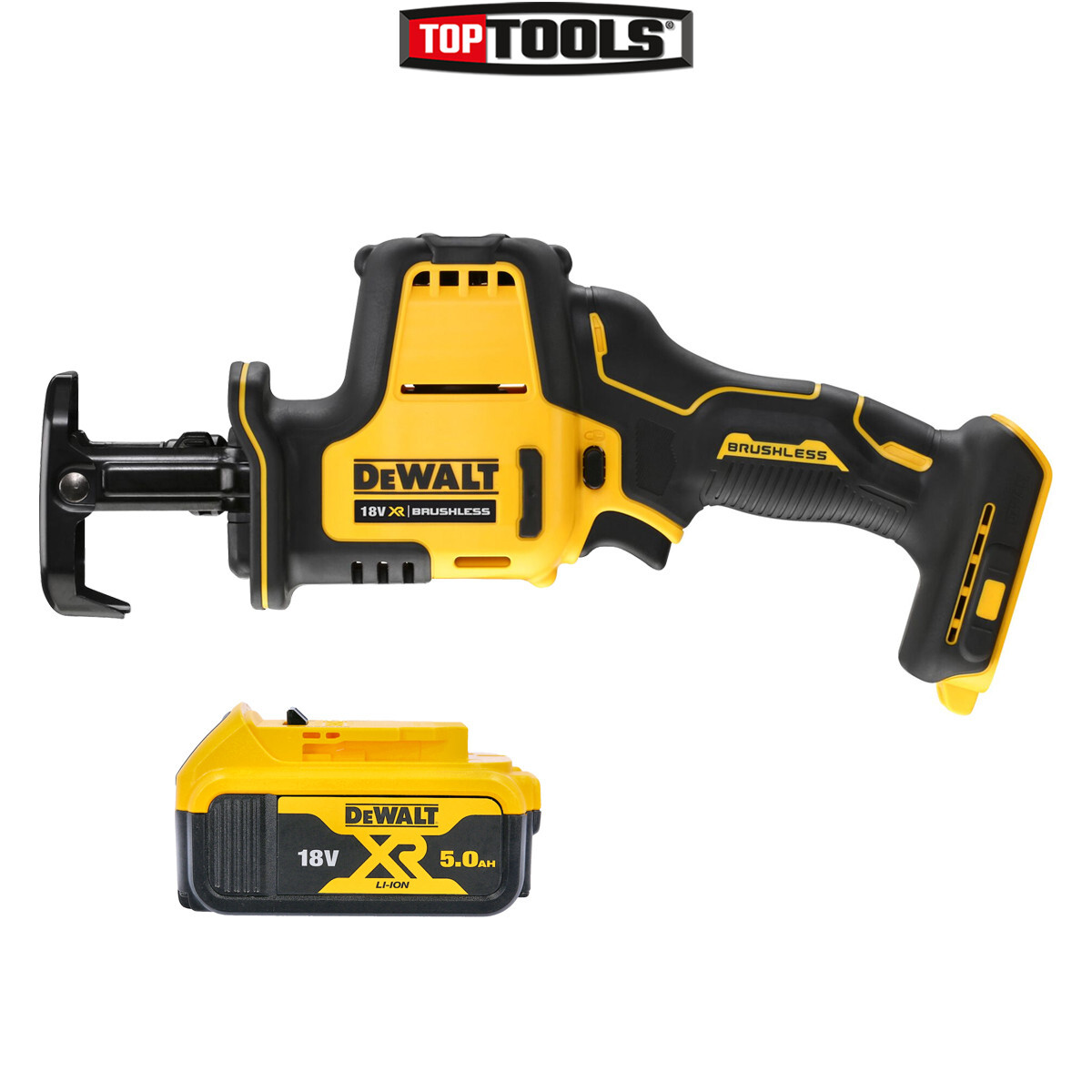 DeWalt DCS369 18V XR Brushless Compact Reciprocating Saw With x