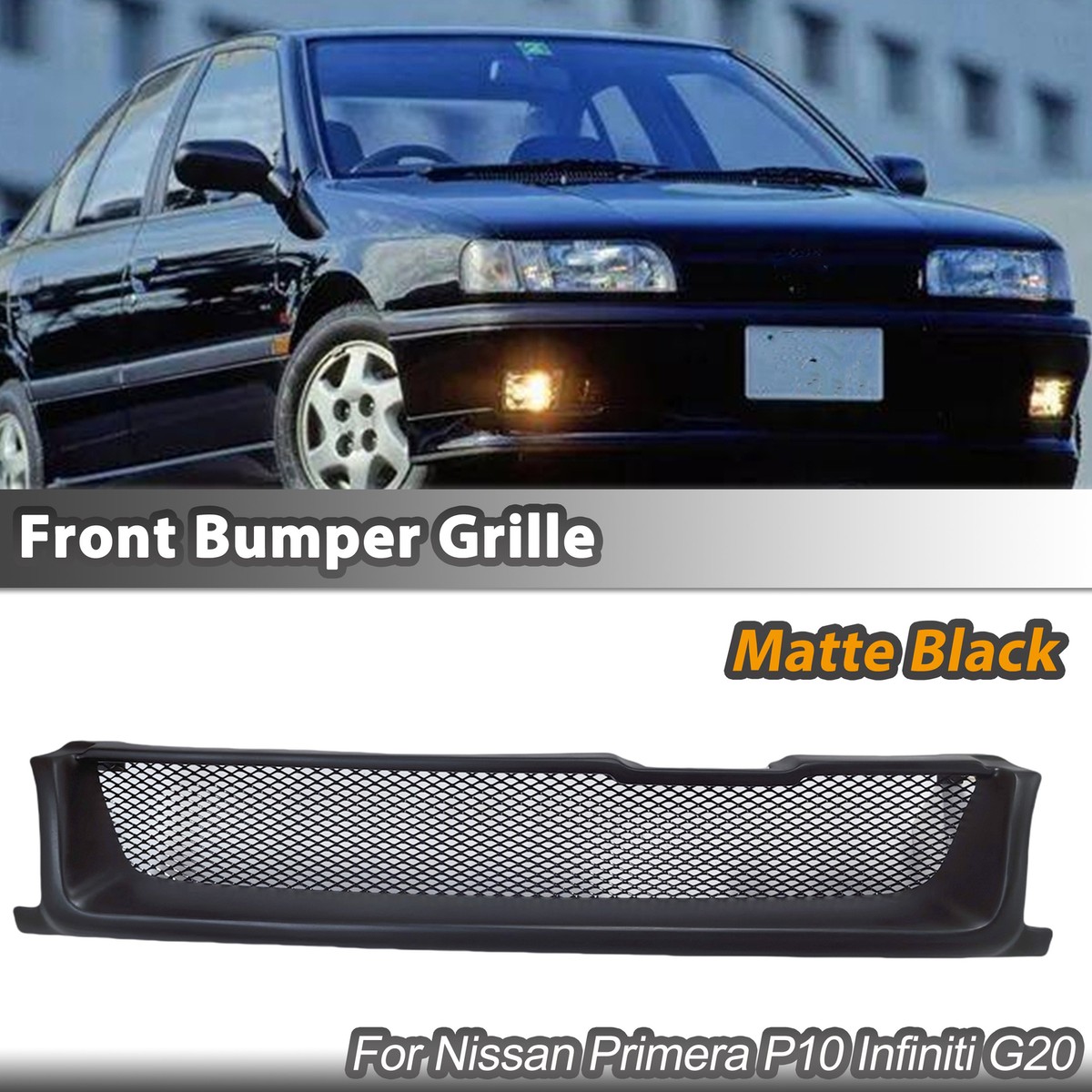 Front Bumper Grille Grill Kit For Nissan Primera P10 Infiniti G20