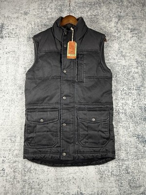Fat Face Gilet Mens Extra Small Grey Bodywarmer Vest Quilted Sleeveless 