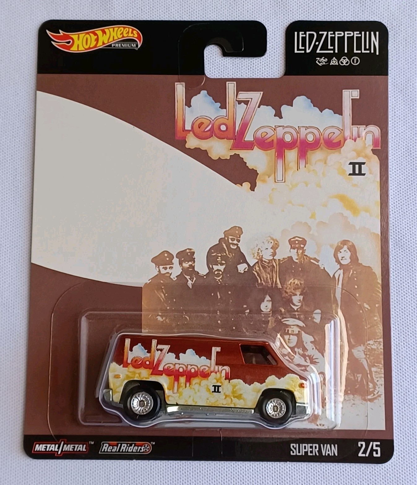 2020 HOT WHEELS PREMIUM *LED ZEPPELIN II* *SUPER VAN* *REAL RIDERS* *VERY RARE*