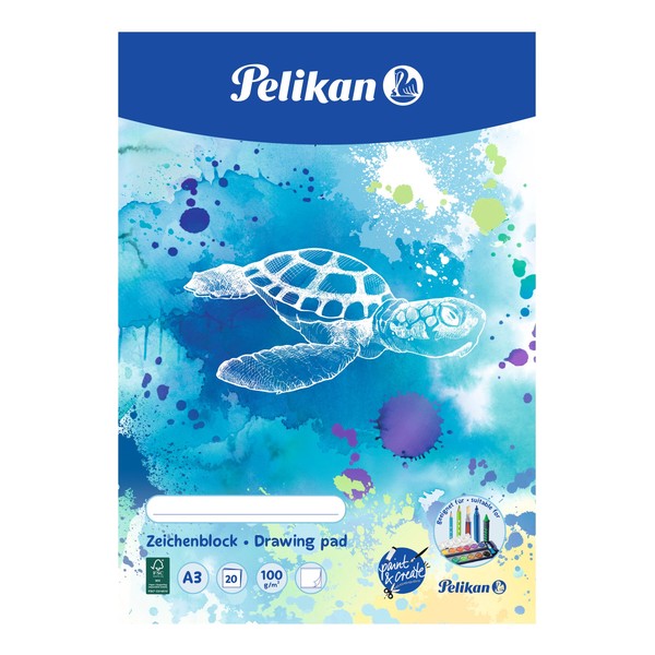 Pelikan Zeichenblock C3/20, DIN A3, 100 G/Qm, 20 Blatt 1 Bis 60X Spare Bis 74%-image