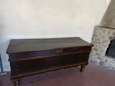 ANTICA CASSAPANCA NOCE MASSELLO '800 PATINA NATURALE Cm 152 X 50