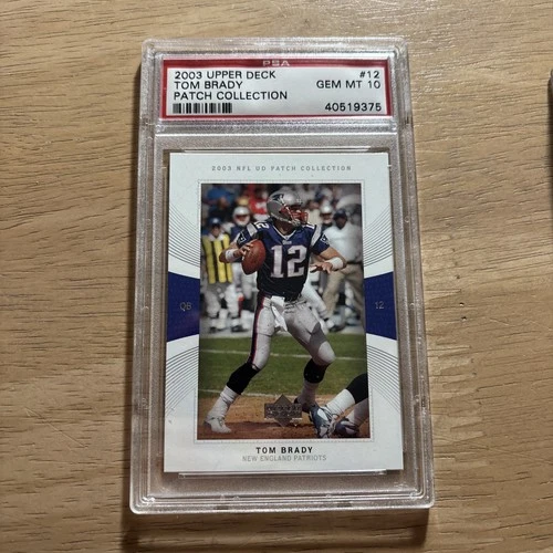 2003 Tom Brady Psa 10 Upper Deck Patch Collection