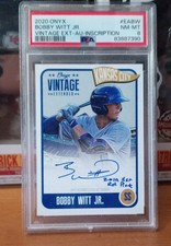 2020 Onyx Vintage Extended - Bobby Witt Jr.  INSCRIPTION AUTO 🔥 10/10 ROYALS