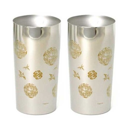 HORIE Titanium Double Tumbler Premium Tori 350ml & Tori 350ml Japan Gift New