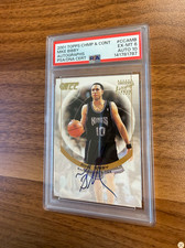 2001 topps mike bibby autographs #CCAMB PSA 6 AUTO 10
