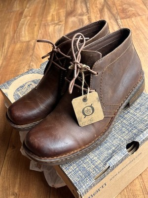 Men s 9.5 M Harrison Leather Chukka Boot H32706 New With Box-tried On Never Worn