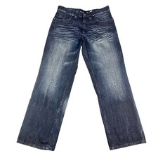 Rocawear Baggy Mens Regular Fit Jeans Size 38x33.5 Distressed Y2K Skater Retro