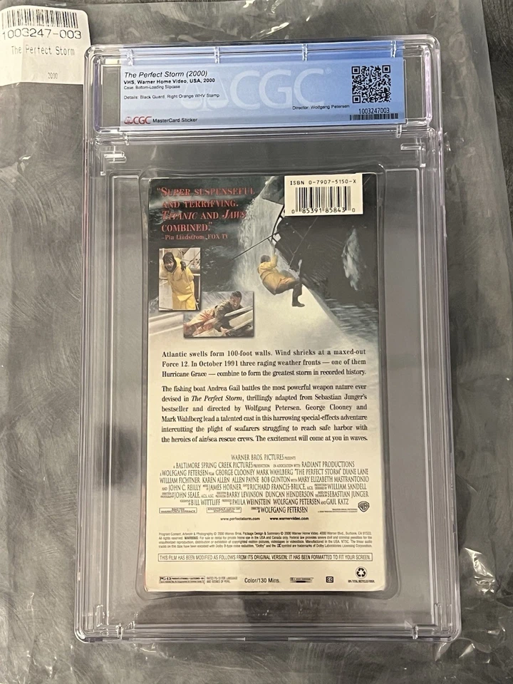 The Perfect Storm VHS Sealed Graded CGC 9.4 Seal A+ Seal with Watermark - Image 2 of 4
