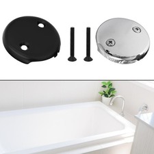 High Durability 3 25 Inch Tub Overflow Plate for Easy Installation and Use